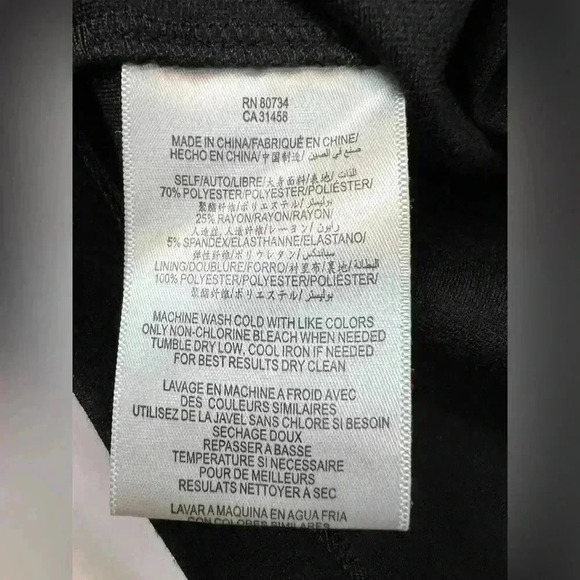 Max and Cleo black sheath dress ruffle waist detail size 10 slimming sleeveless - Picture 6 of 8